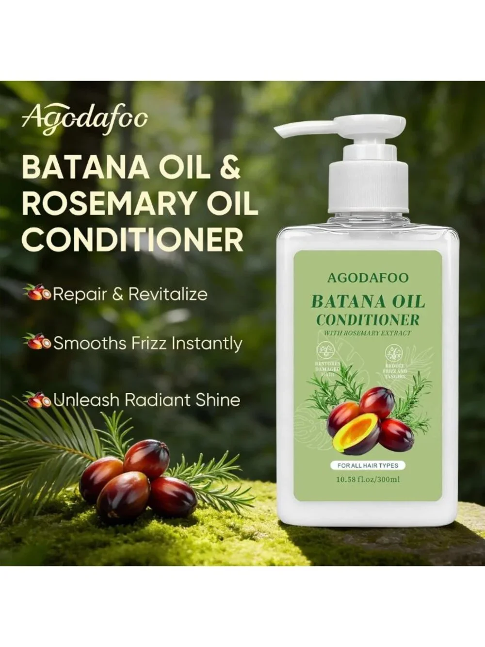 Revitalizing Batana Oil Shampoo & Conditioner Set for Hair Growth & Repair 300ml